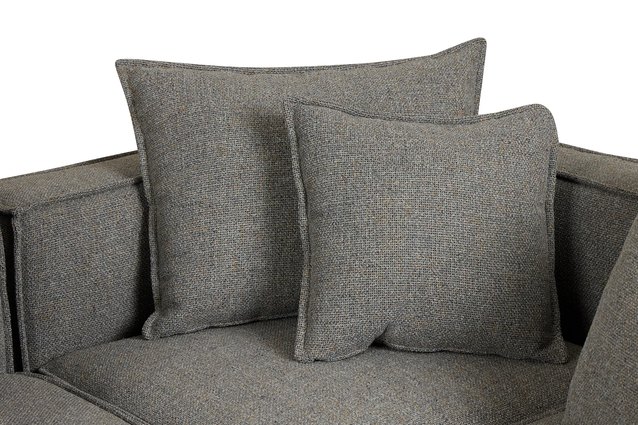 Tatum Gray Fabric 6-piece Pit Sectional