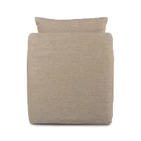 Four Hands Mika Taupe Slipcover Swivel Accent Chair