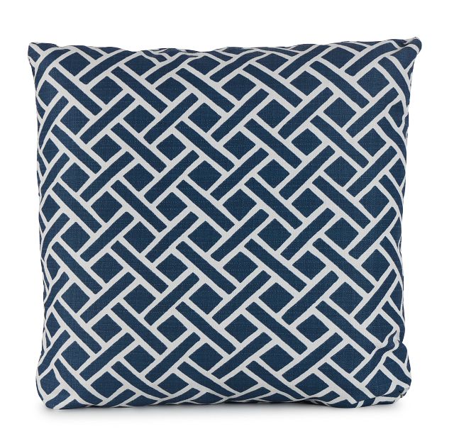 Eastwood Dark Blue 20" Indoor/outdoor Square Accent Pillow