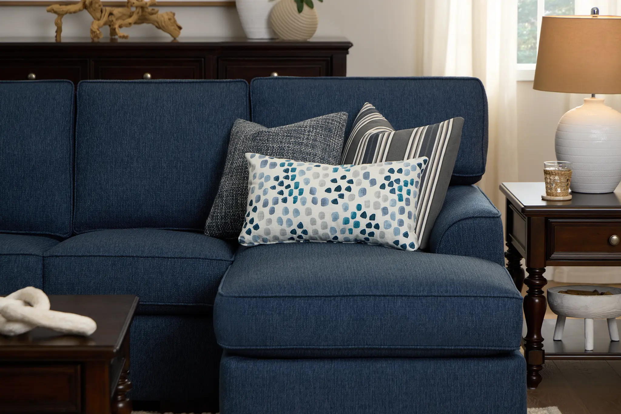 Pfeifer Blue Lumbar Accent Pillow Pfeifer Blue Lumbar Accent Pillow