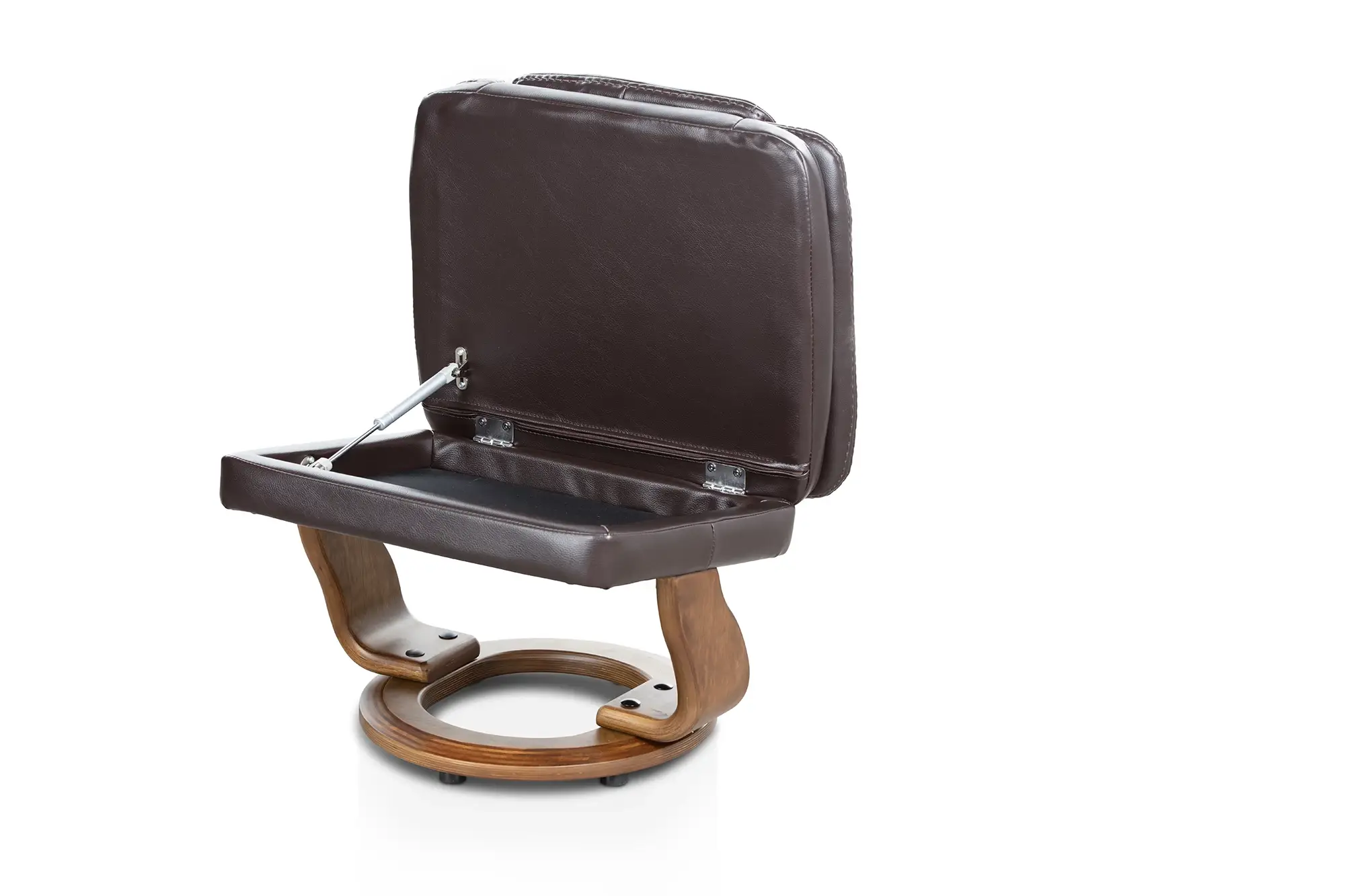 Perkins Dark Brown Micro Recliner & Ottoman Perkins Dark Brown Micro Recliner & Ottoman