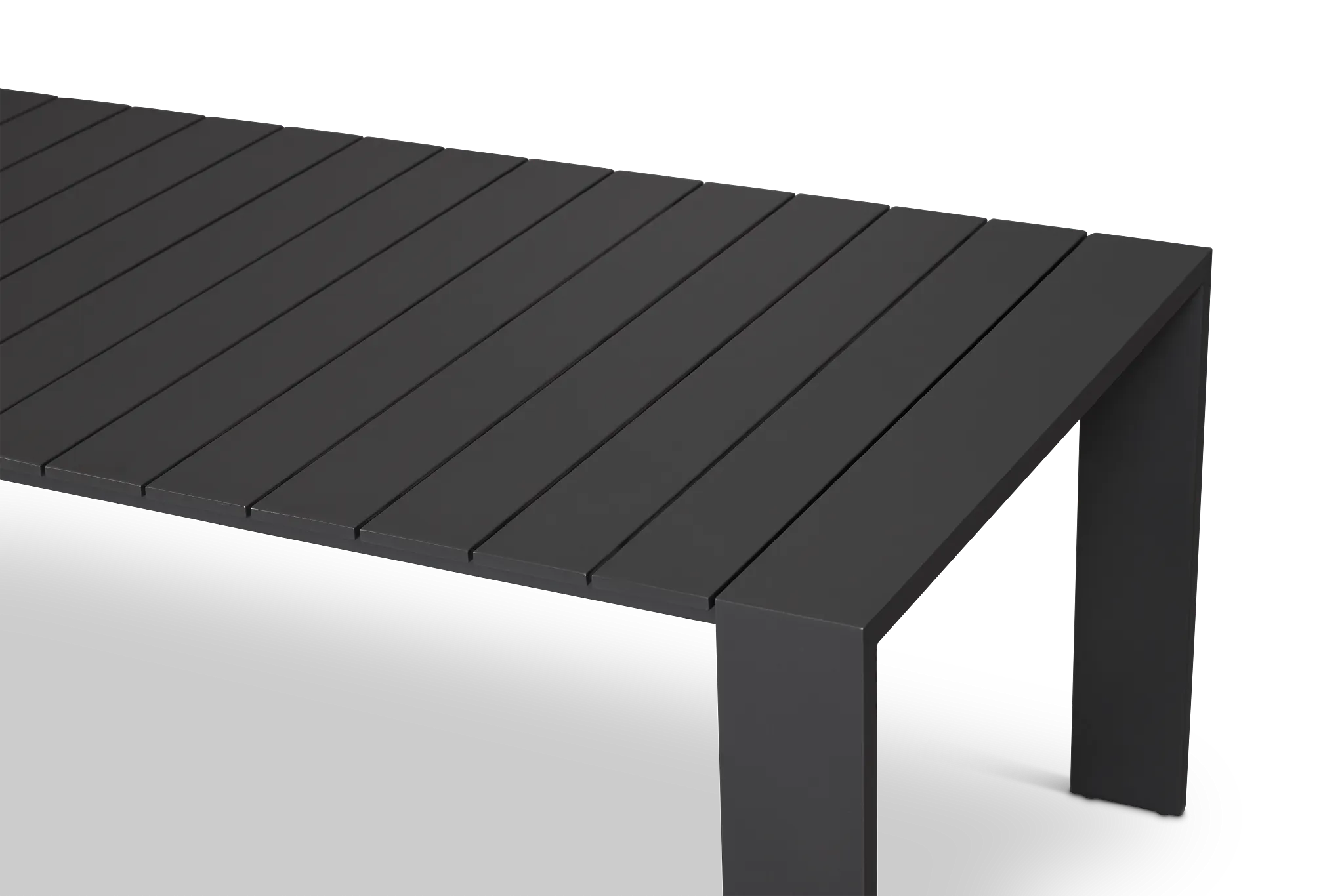 Sunrise Dark Gray 86" Rectangular Table