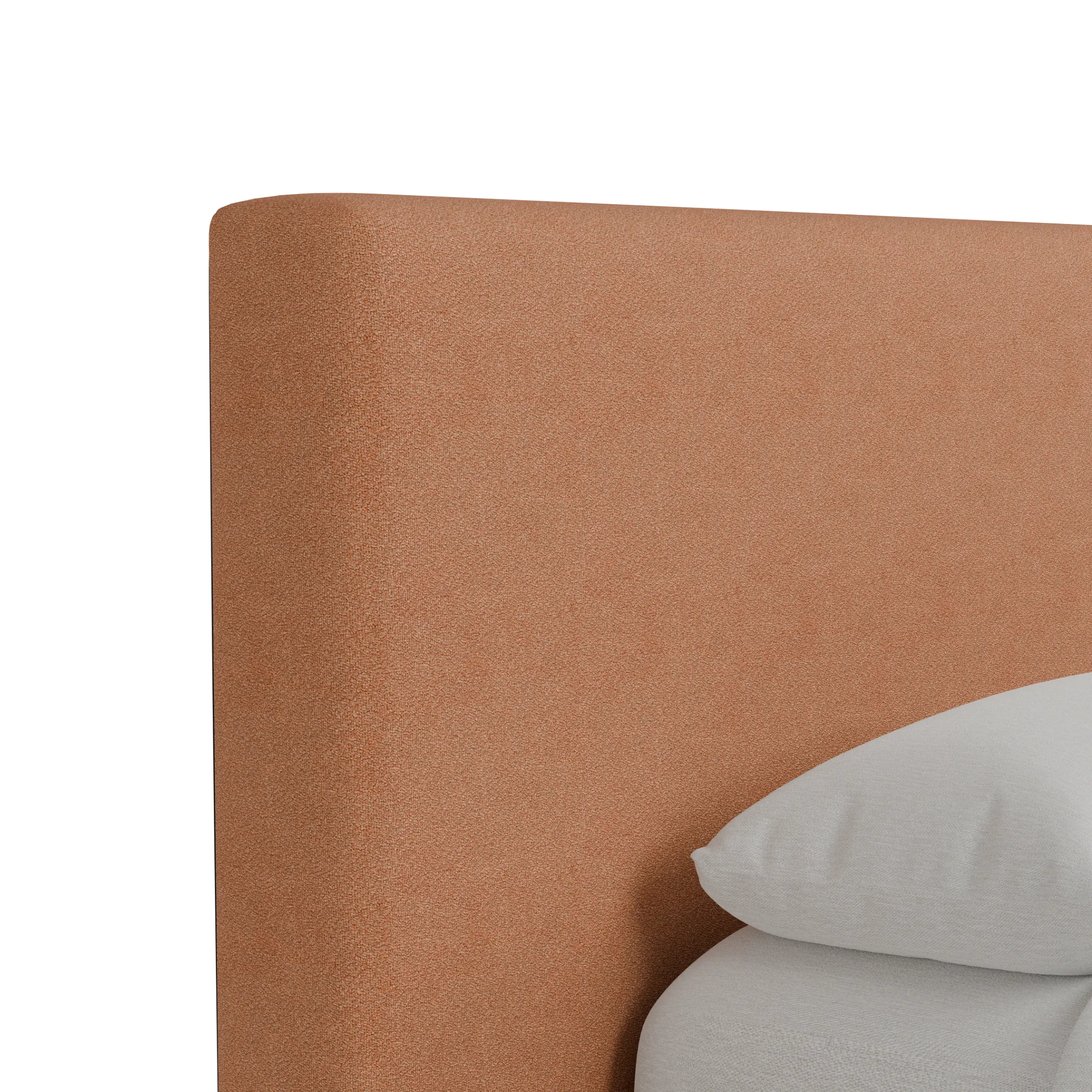 Grayton Sutton Orange 44" Upholstered Platform Bed