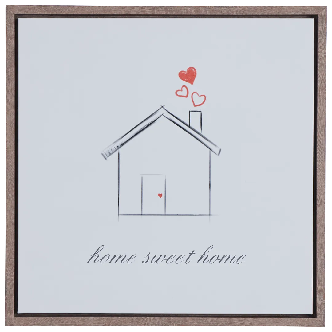 Abode White Framed Wall Art