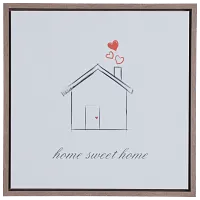 Abode White Framed Wall Art