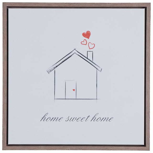 Abode White Framed Wall Art