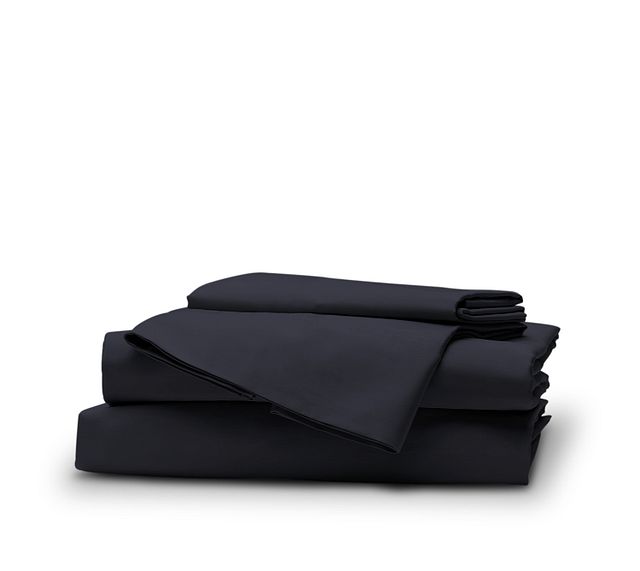 Rest & Renew Organic Cotton Dark Blue 300 Thread Sheet Set