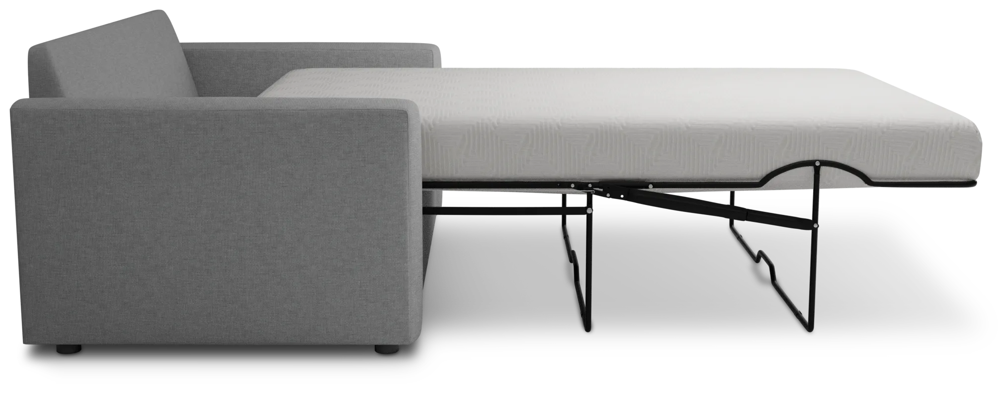 Siesta Suave Gray Fabric Cooling Memory Foam Sleeper