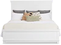 Anton White Panel Bed