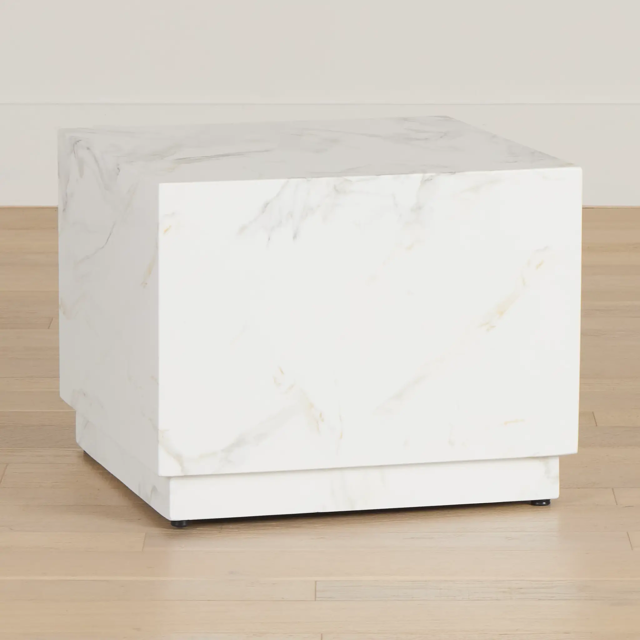 Vilano White Square End Table Vilano White Square End Table