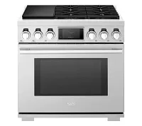 Sks 360 Series Stainless Steel 36" Dual Fuel Range