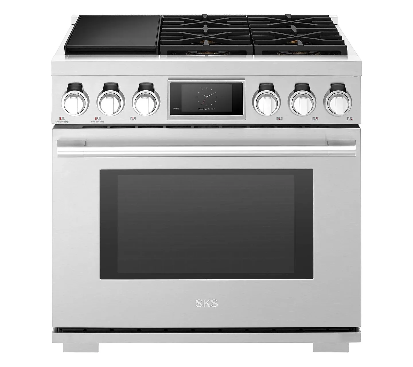 Sks 360 Series Stainless Steel 36" Dual Fuel Range