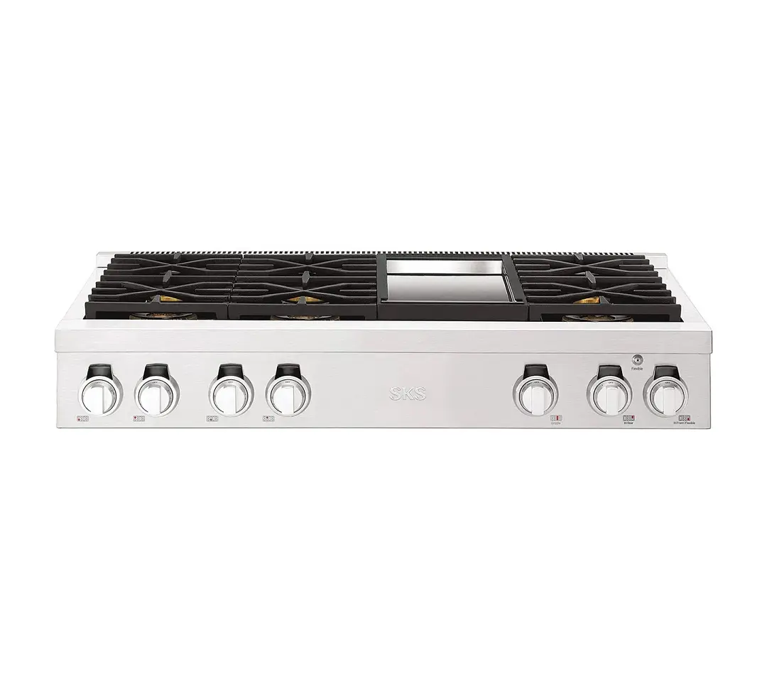 Sks 480 Series Stainless Steel 48" Gas Cook Top Sks 480 Series Stainless Steel 48" Gas Cook Top