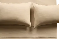 Rest & Renew Linen Blend Dark Beige Sheet Set