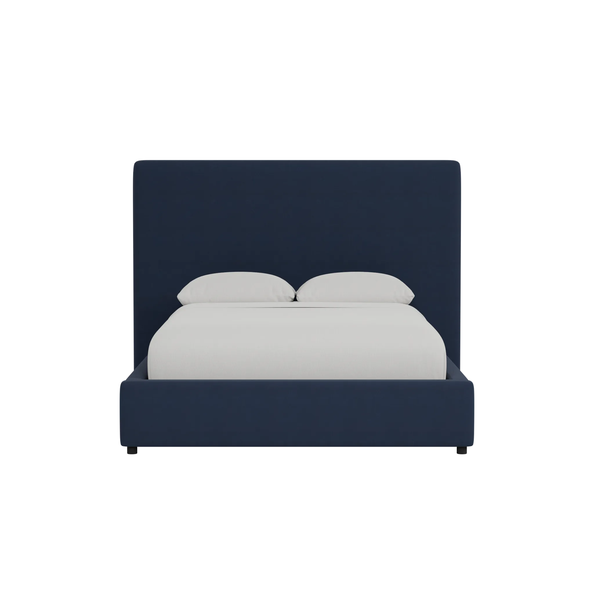 Grayton Joya Dark Blue 54" Upholstered Platform Bed