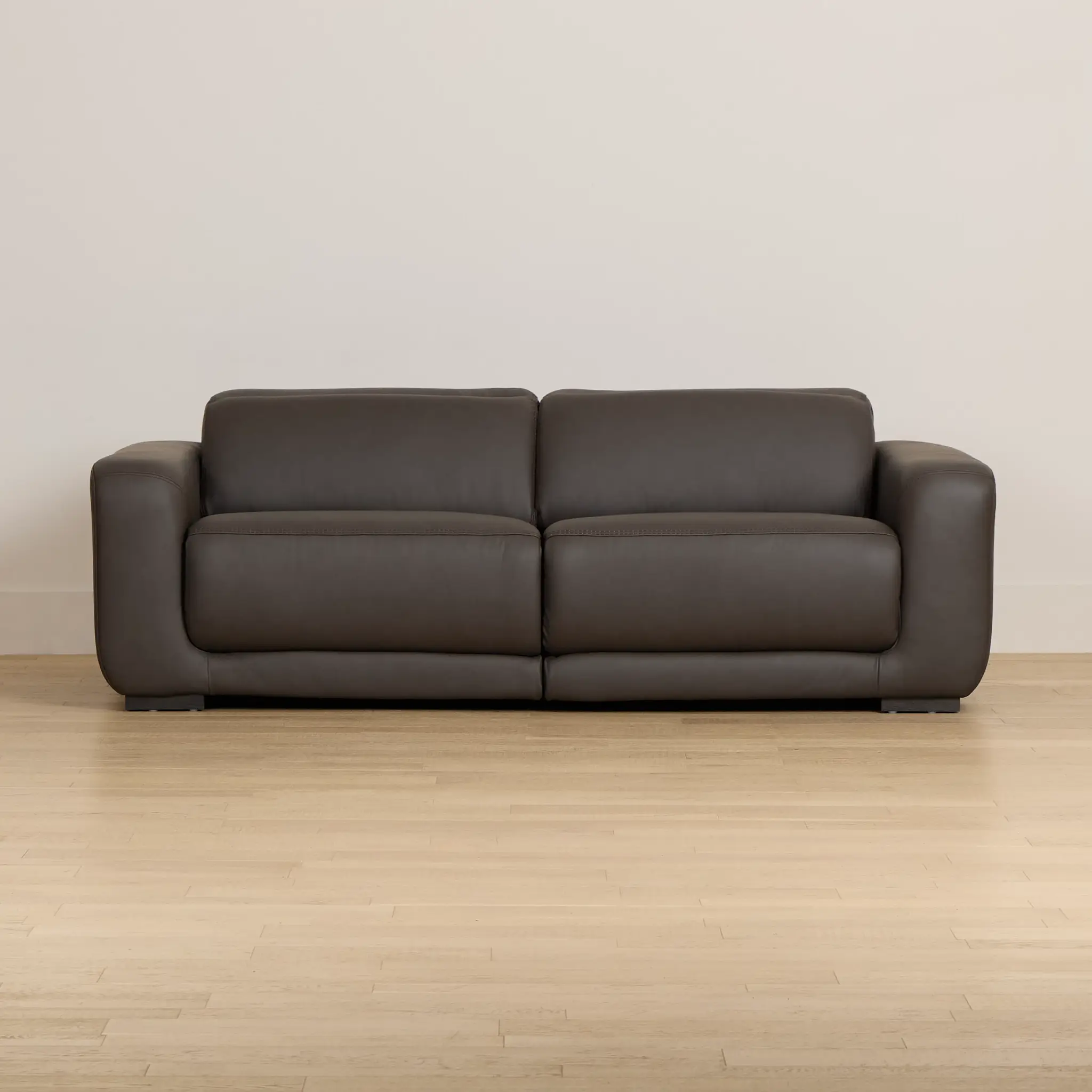 Kieran Dark Brown Lthr/vinyl 2-piece Modular Power Reclining Sofa Kieran Dark Brown Lthr/vinyl 2-piece Modular Power Reclining Sofa