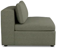 Destin Sutton Green Fabric Armless Chair