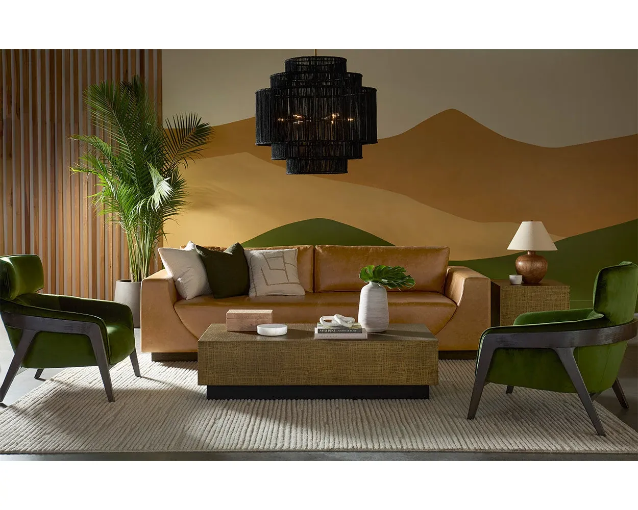 Alana Brown Rectangular Coffee Table