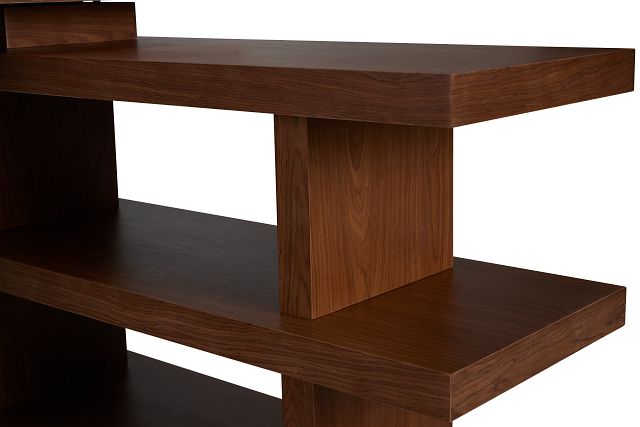 Olympia Mid Tone Wood L Desk