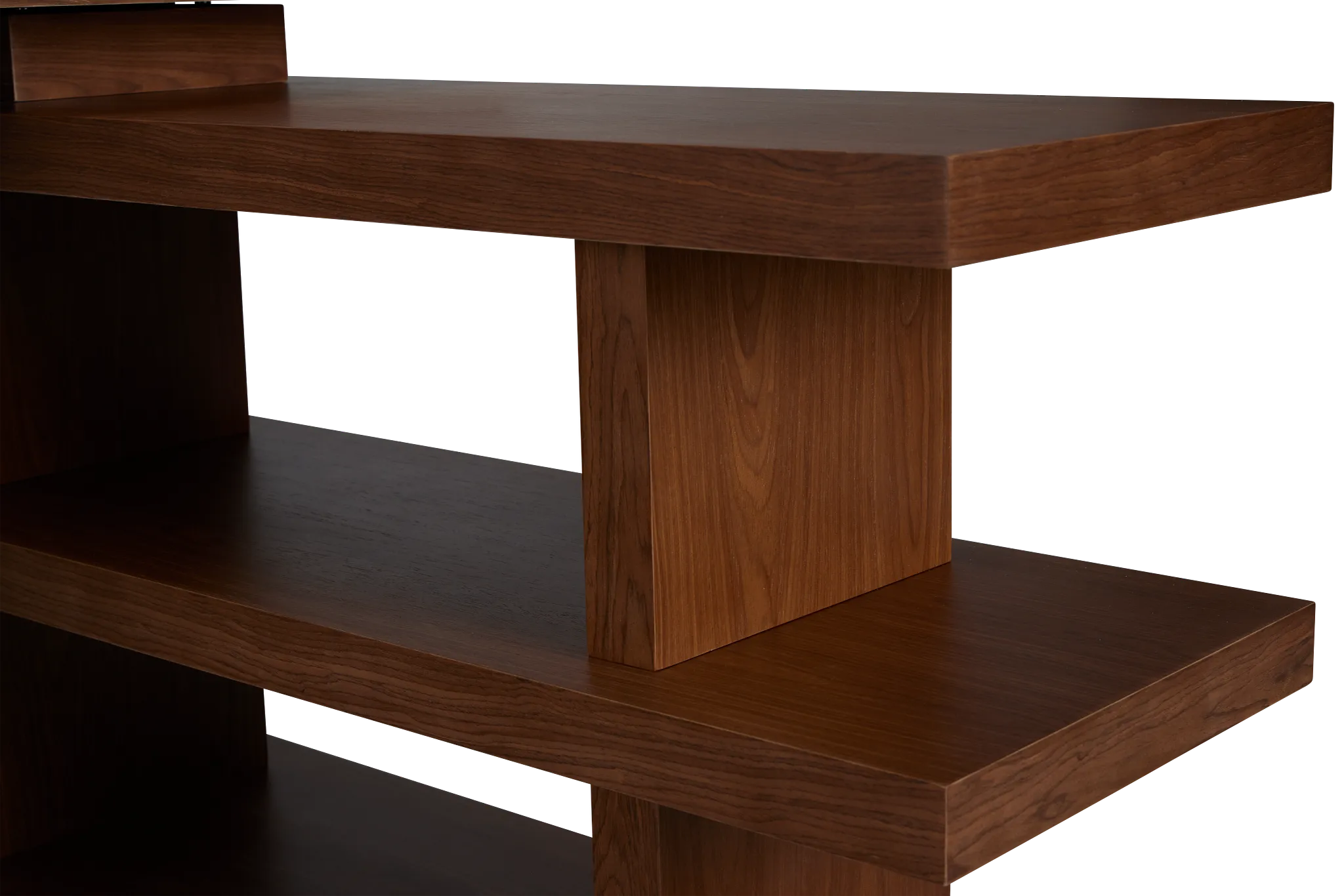 Olympia Mid Tone Wood L Desk