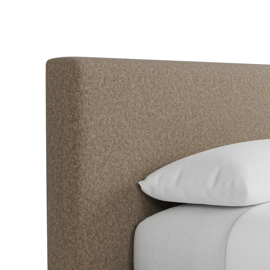 Grayton Merino Brown 44" Upholstered Platform Bed Grayton Merino Brown 44" Upholstered Platform Bed