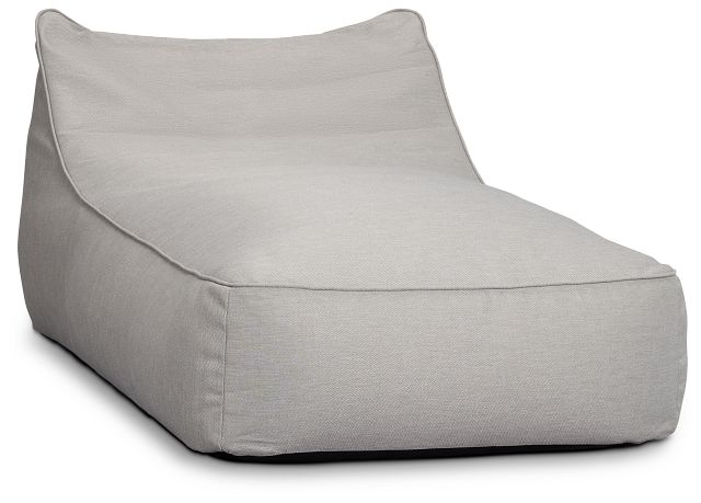 Aruba Dark Beige Bean Bag Chaise