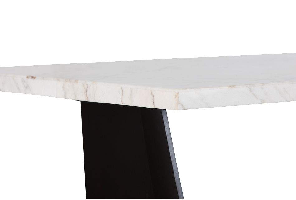 Auburn White Marble High Dining Table, %%bed_Size%% (3) High Dining Room Tables