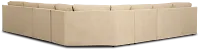 Hudson Beige Fabric Large 2-arm Wedge Sectional