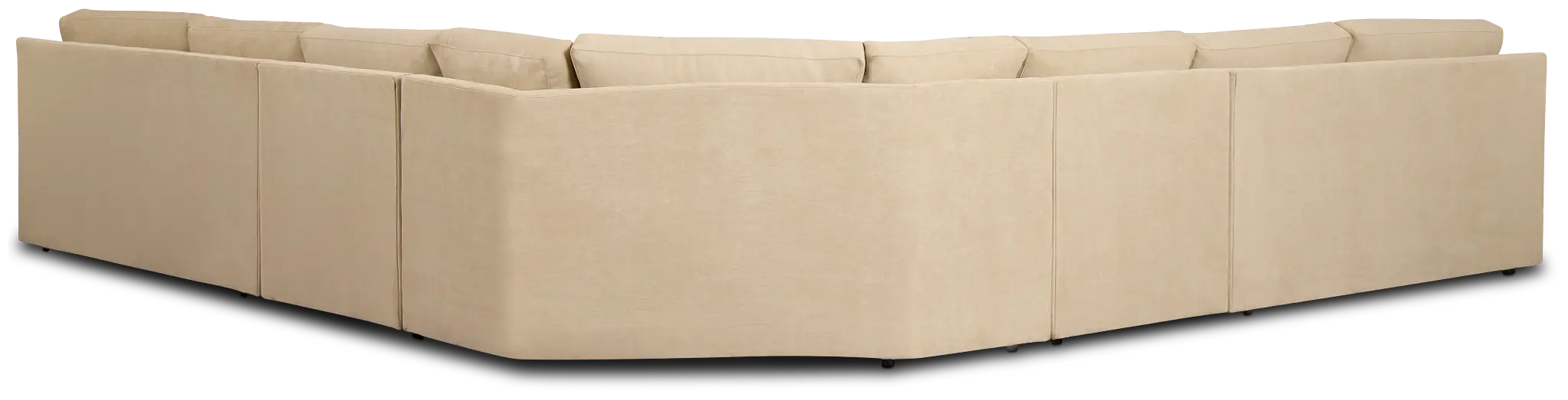 Hudson Beige Fabric Large 2-arm Wedge Sectional Hudson Beige Fabric Large 2-arm Wedge Sectional