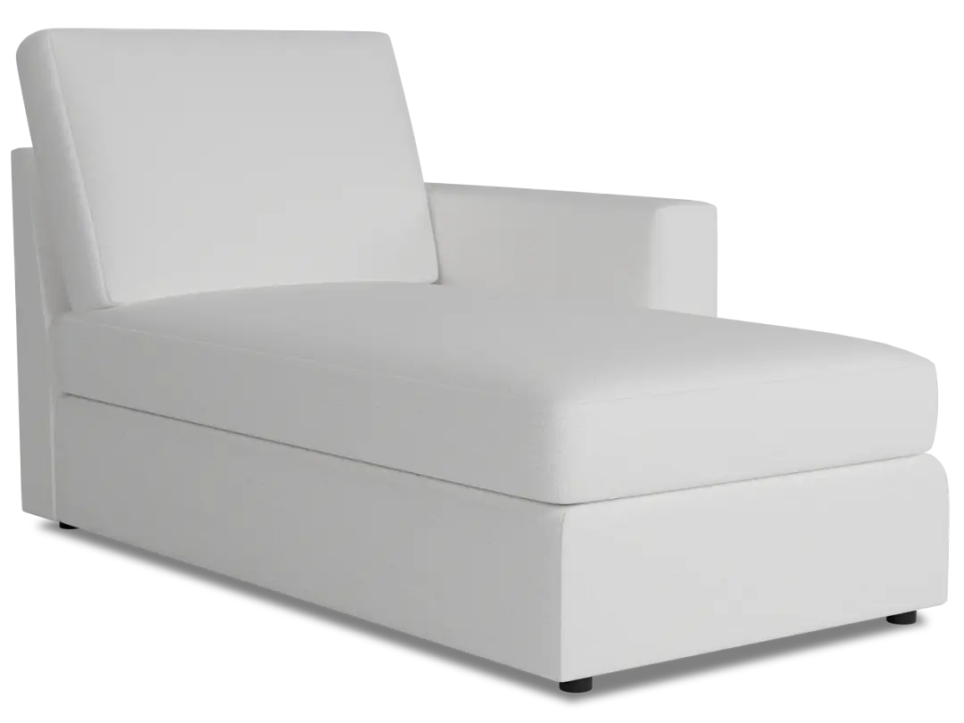 Citymod White Fabric Right Chaise Citymod White Fabric Right Chaise