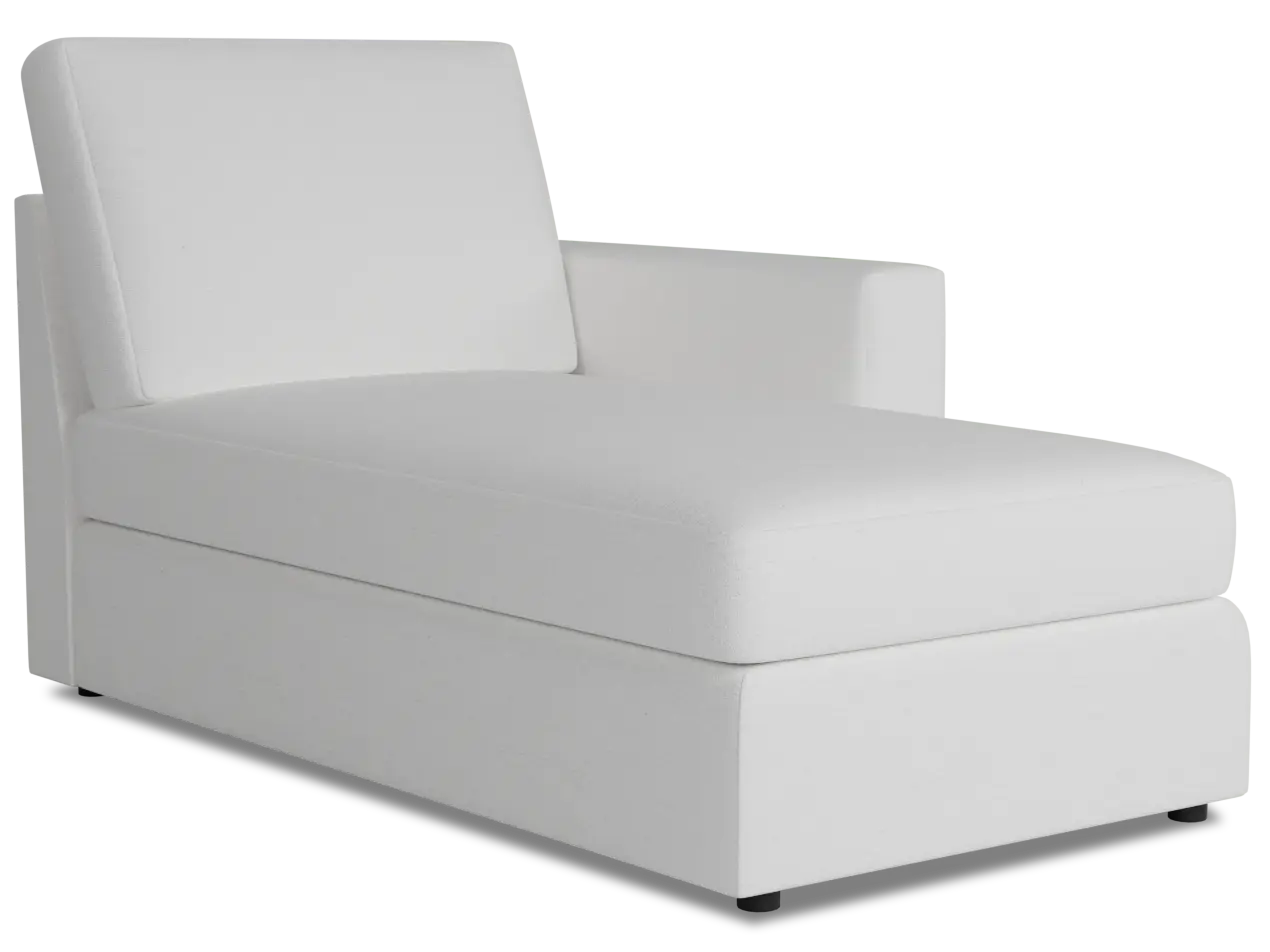 Citymod White Fabric Right Chaise Citymod White Fabric Right Chaise