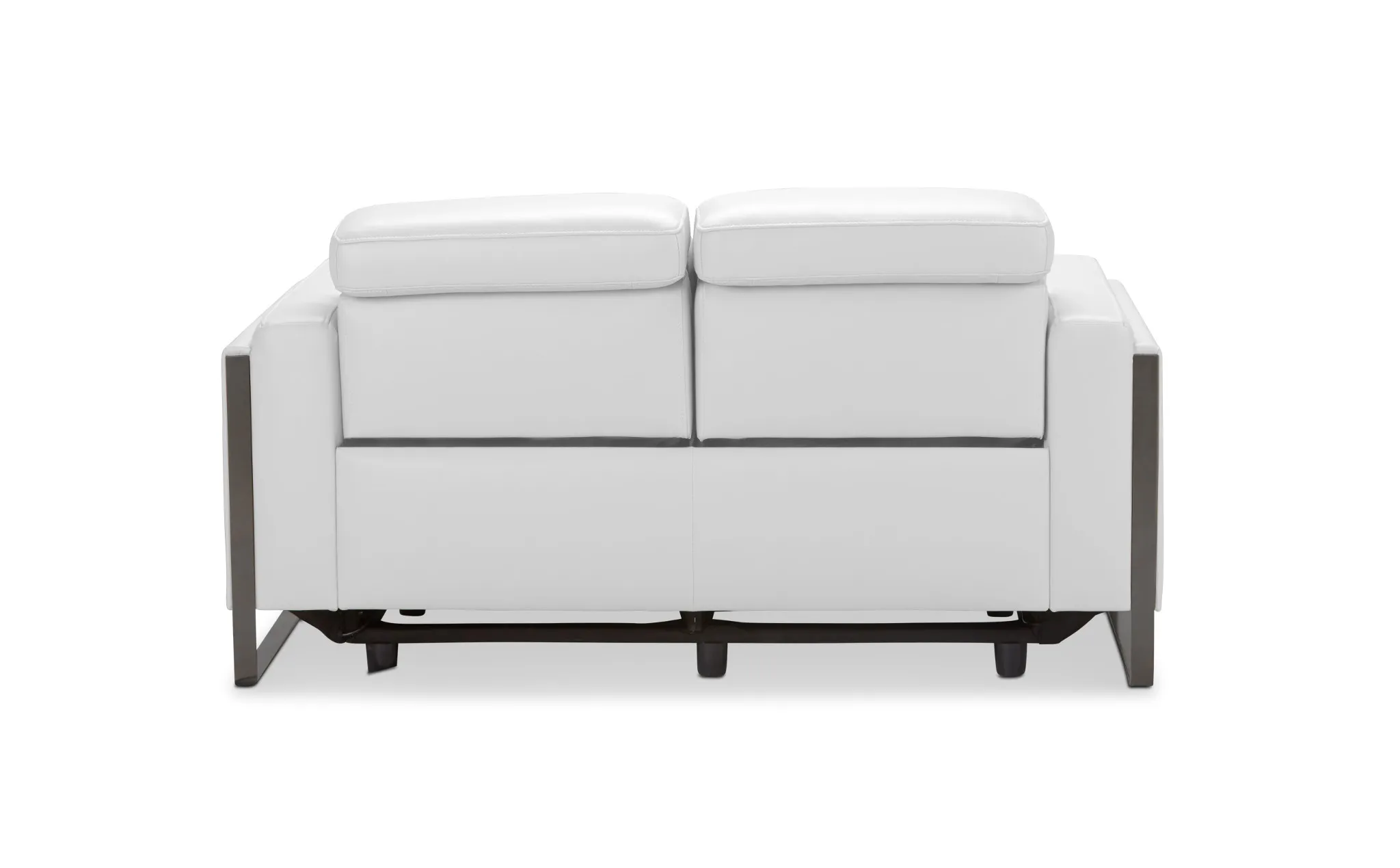 Atlas White Lthr/vinyl Power Reclining Loveseat