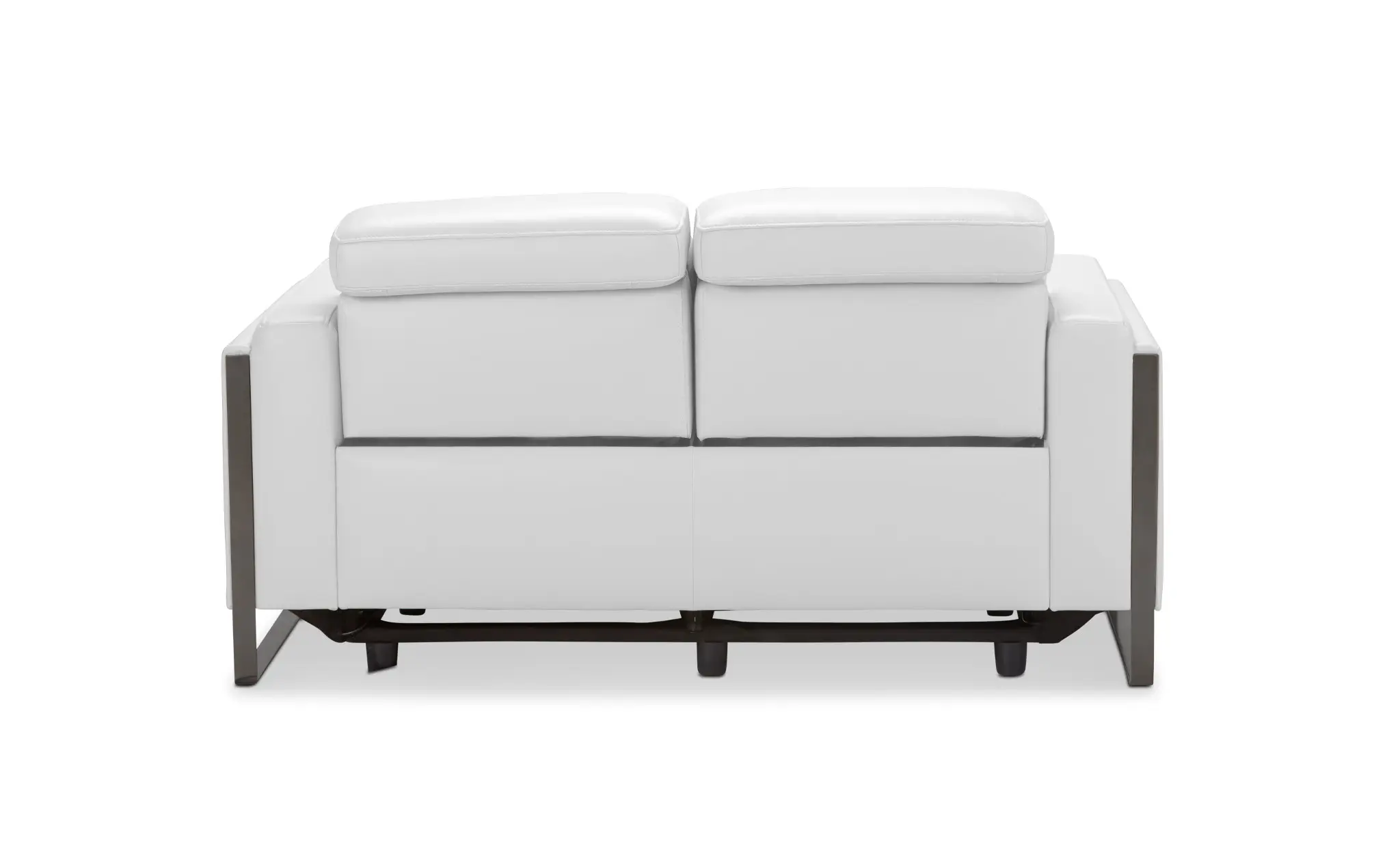 Atlas White Lthr/vinyl Power Reclining Loveseat Atlas White Lthr/vinyl Power Reclining Loveseat