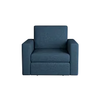 Citymod Blue Fabric Swivel Chair