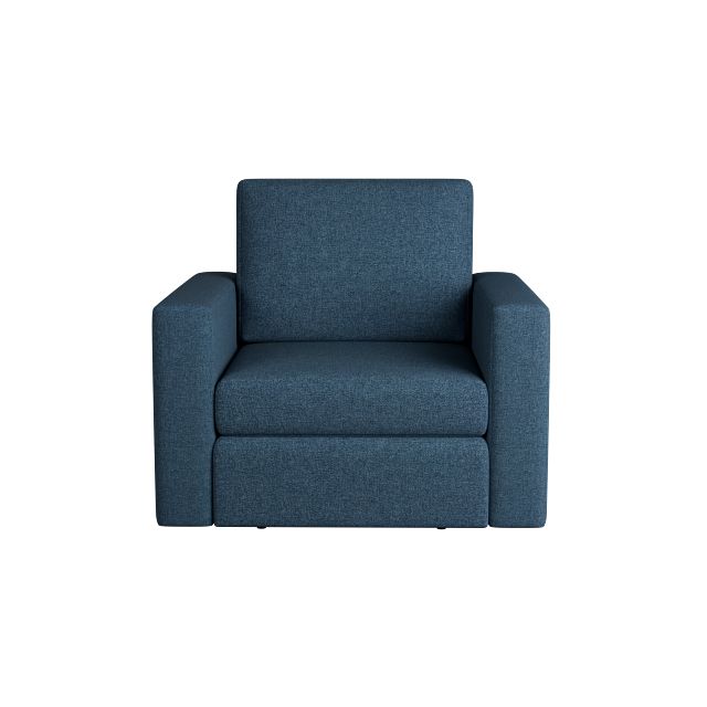 Citymod Blue Fabric Swivel Chair