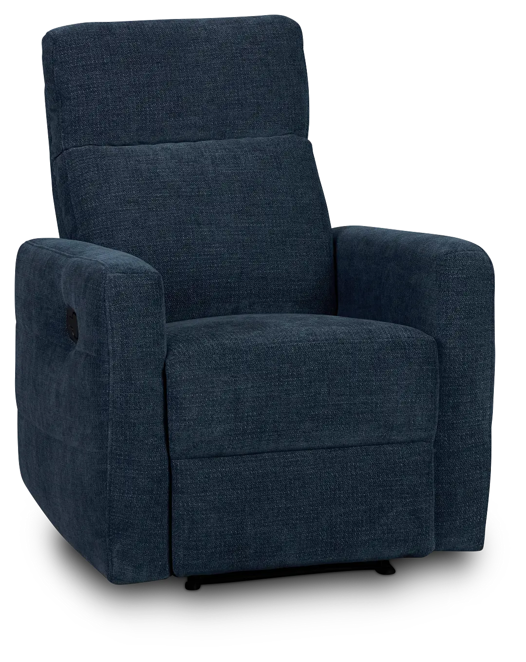 Rae Dark Blue Fabric Recliner Rae Dark Blue Fabric Recliner
