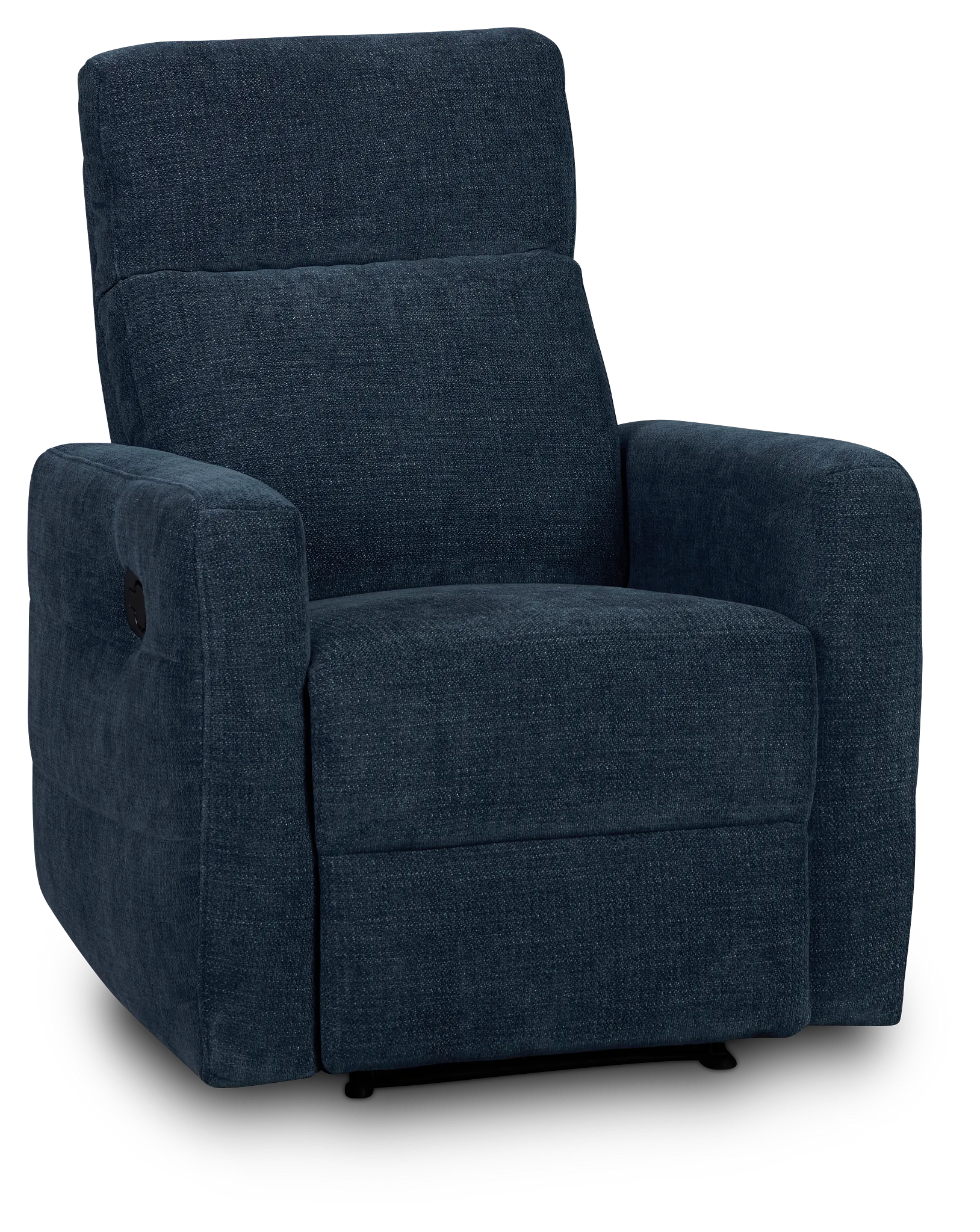 Rae Dark Blue Fabric Recliner