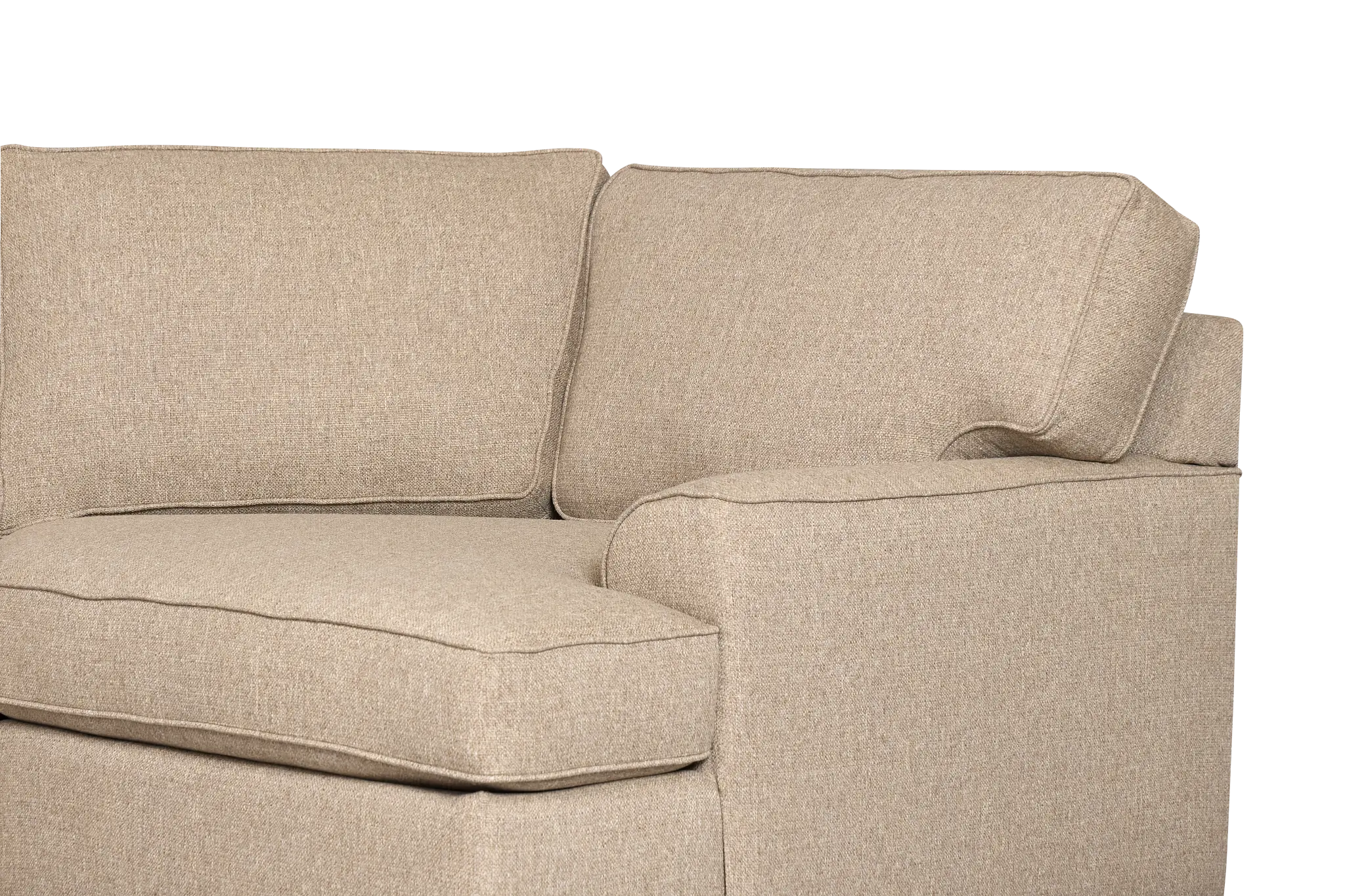 Sinclair Brown Fabric Right Cuddler Innerspring Sleeper Sectional Sinclair Brown Fabric Right Cuddler Innerspring Sleeper Sectional
