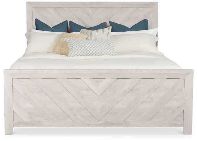 Delray White Panel Bed