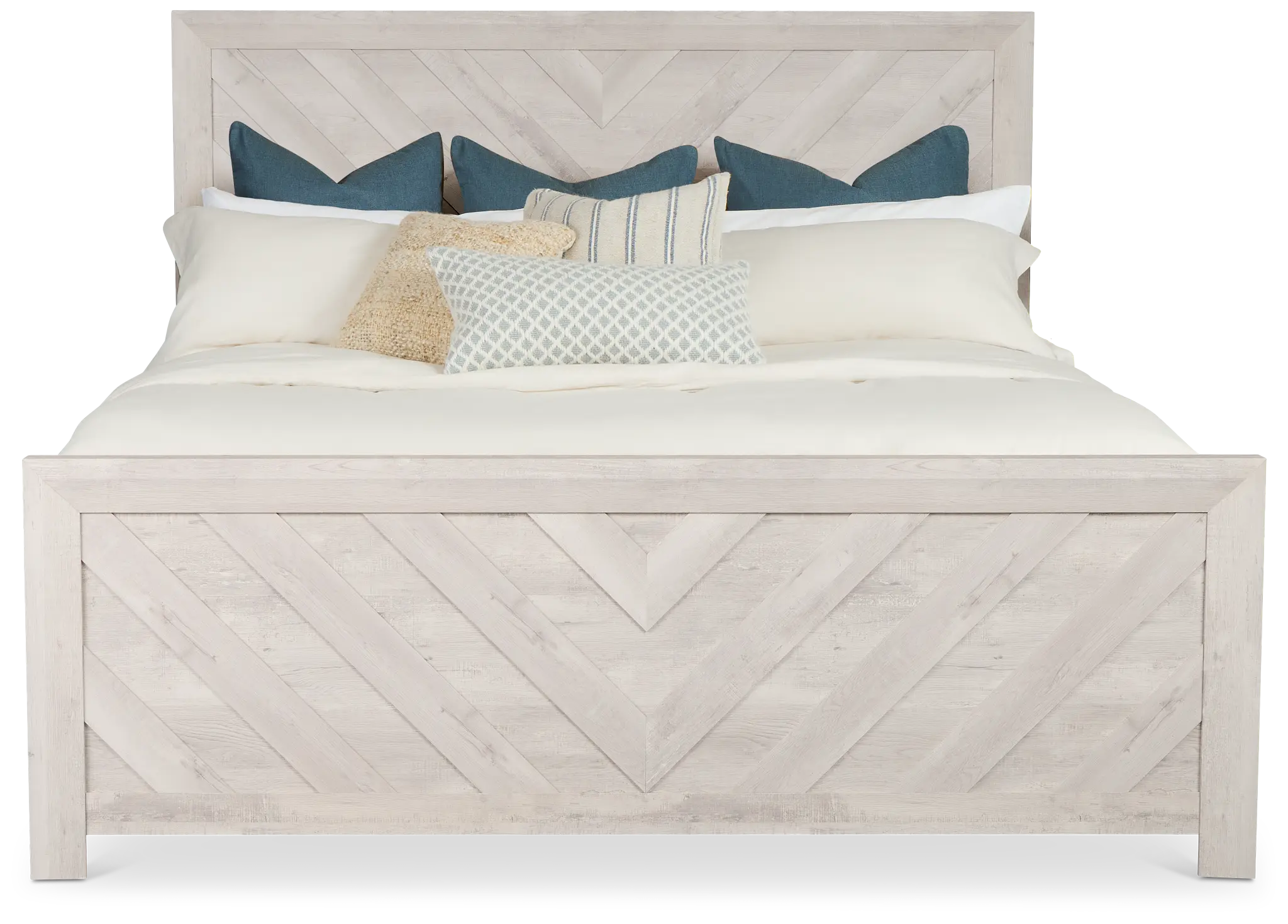 Delray White Panel Bed Delray White Panel Bed