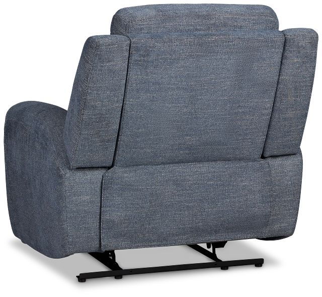 Walker Blue Fabric Recliner