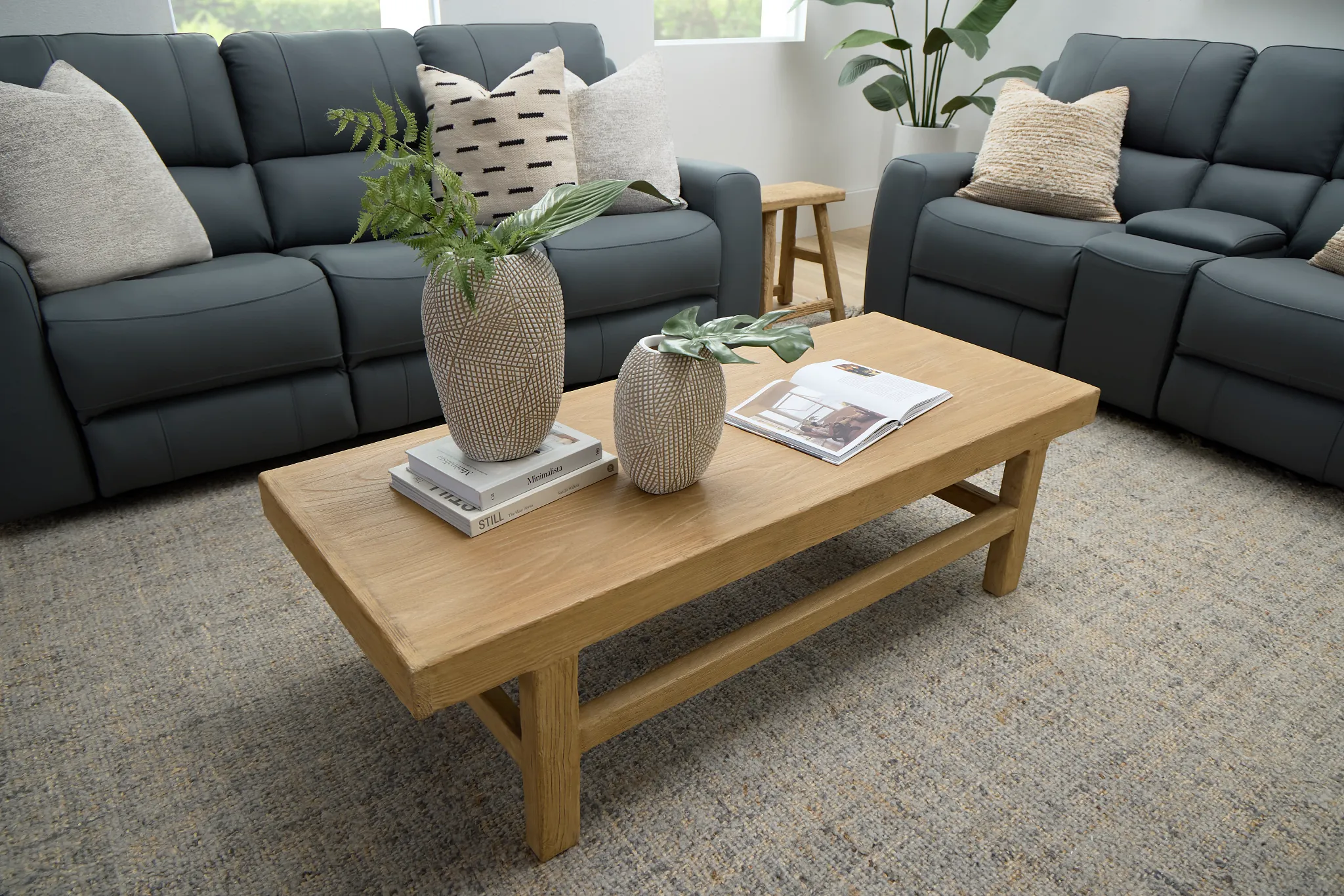 Chiara Light Tone Rectangular Coffee Table