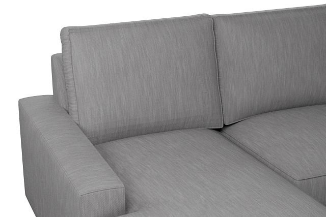 Edgewater Revenue Gray Medium Left Chaise Sectional