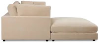 Lounge Light Beige Fabric Chaise Sectional