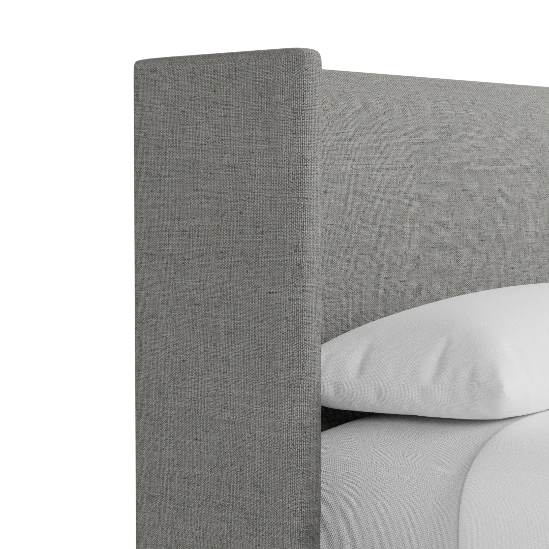 Captiva Linen Gray 48" Upholstered Shelter Bed