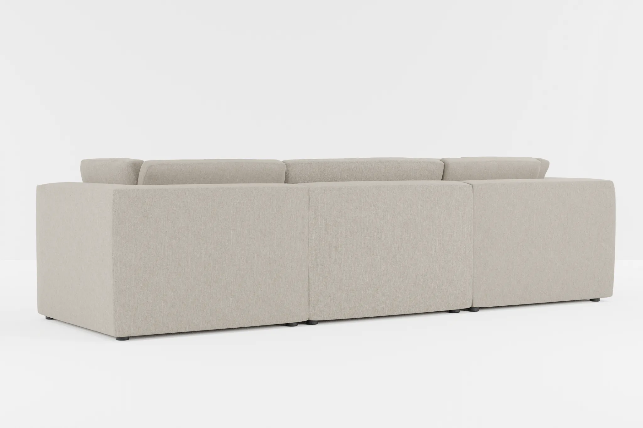 Destin Elevation Khaki Fabric 4-piece Modular Sectional