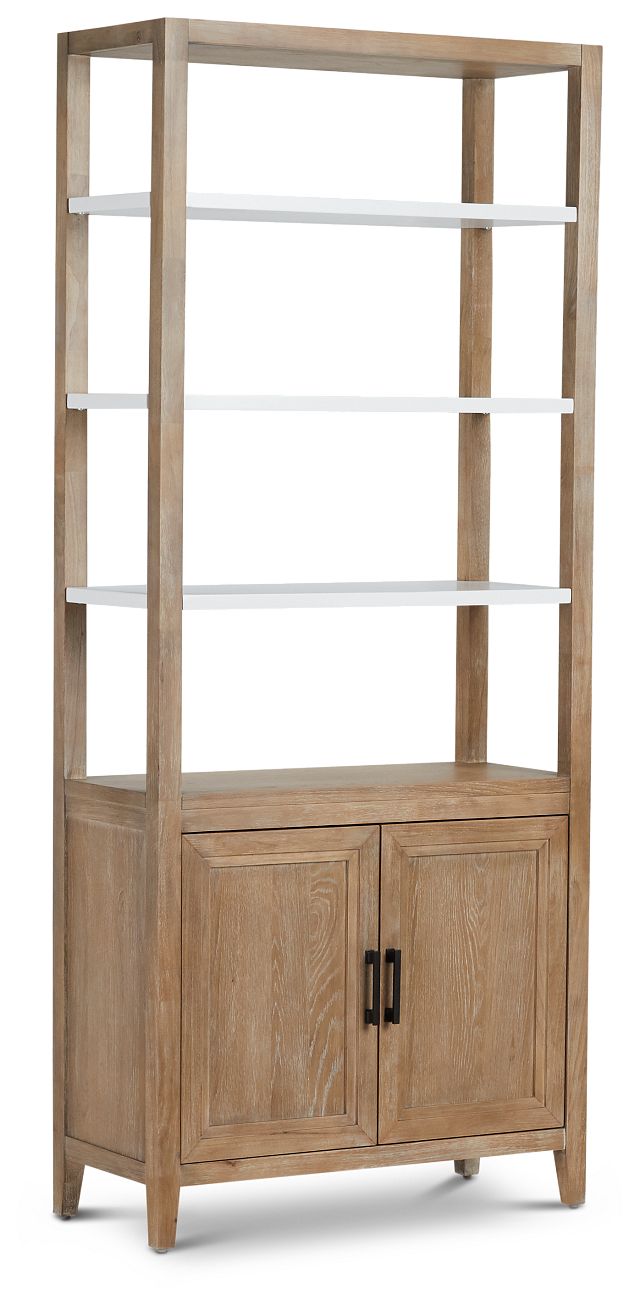 Nantucket Two-tone Door Bookcase