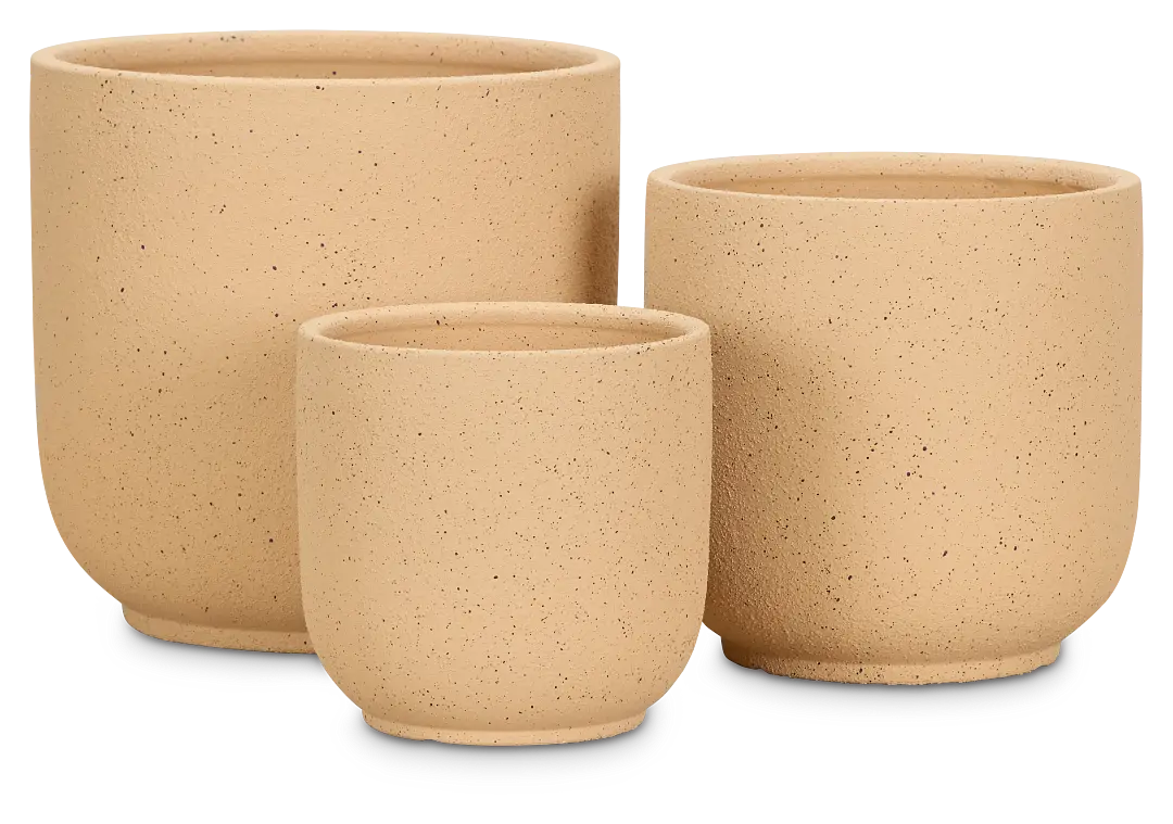 Rhyl Beige Set Of 3 Planter Rhyl Beige Set Of 3 Planter