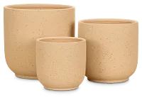 Rhyl Beige Set Of 3 Planter