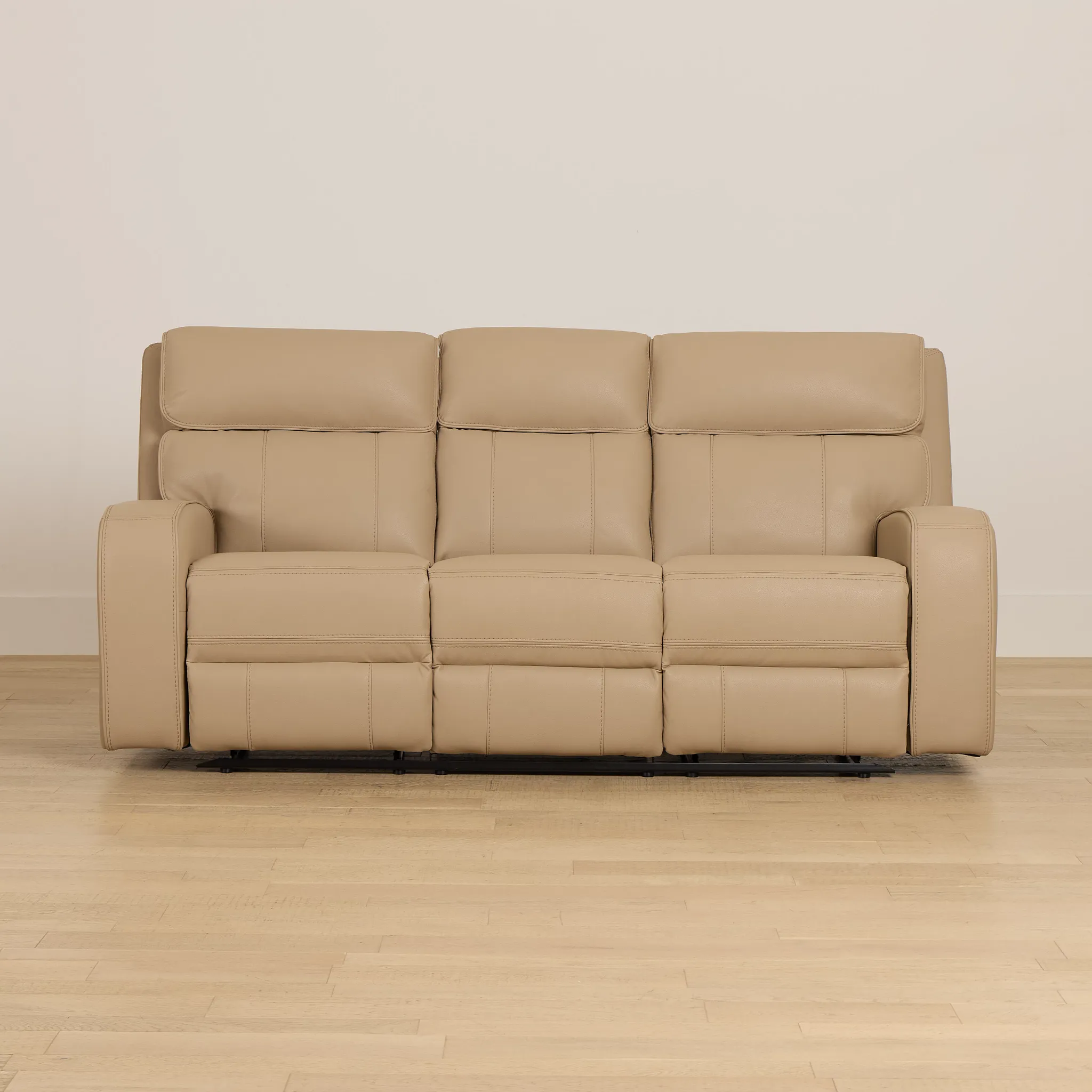 Rhett Taupe Micro Reclining Sofa